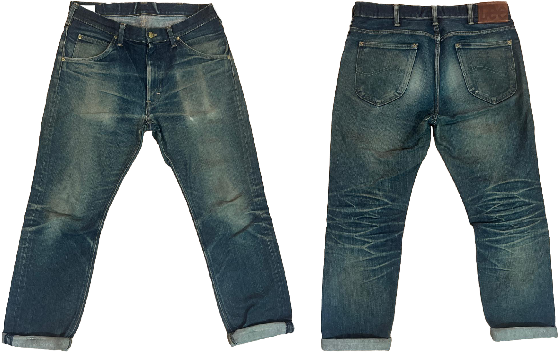 Alt Kyle's faded jeans